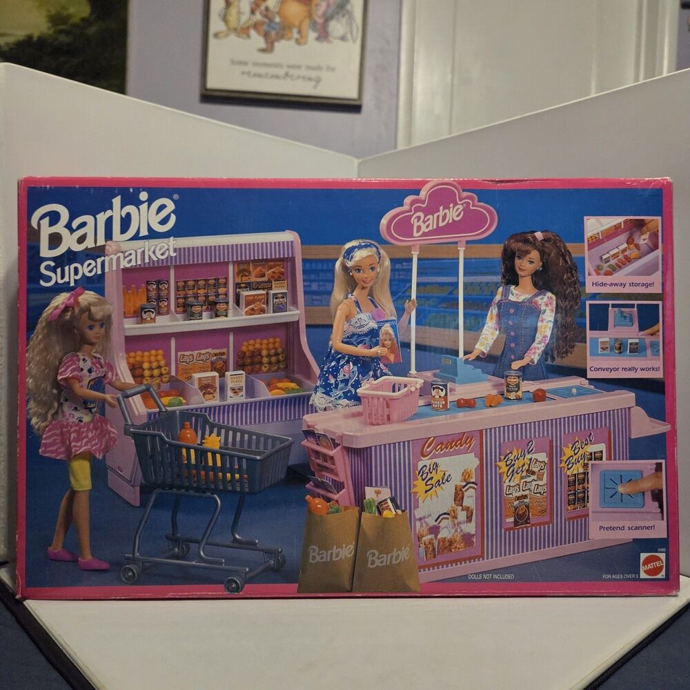 Barbie Supermarket Mattel Australia 1993 Arcotoys Sealed Box MIB 9486 NIB